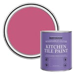 Rust-Oleum Pink Water-Resistant Kitchen Tile Paint in Gloss Finish - Raspberry Ripple 750ml