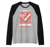 In My Darkest Hour, I Reached For A Hand Found A Paw-------- Raglan Baseball Tee