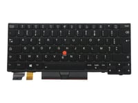 Lite-On - Ersättningstangentbord För Bärbar Dator - Med Trackpoint, Ultranav - Bakgrundsbelyst - Azerty - Fransk - Svart - Fru - För Thinkpad L13 Gen 2  L13 Yoga Gen 2  X13 Gen 1