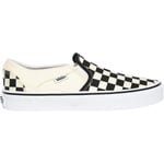 Vans Asher Checkerboard Canvas Slip-Ins Sneakers Dame - Hvid - str. 34,5