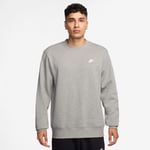 Nike Sweatshirt Club - Grå/Vit, storlek Small