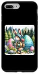Coque pour iPhone 7 Plus/8 Plus Lapin de Pâques Adventurer Hikes Articles géants Sac à dos Randonnée