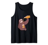 Sloth throwing back the beers to no end Tank Top