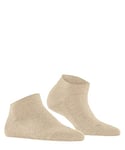 FALKE Women's Sensitive London W SN Cotton Low-Cut Plain 1 Pair Trainer Socks, Beige (Sand Melange 4650), 2.5-5
