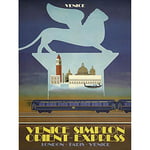 Wee Blue Coo Travel Tourism Simplon Tunnel Orient Express Venice London Paris UK Art Print Poster Wall Decor 12X16 Inch
