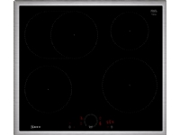 Neff T56SHF1L0 N 70, self-sufficient hob (black/stainless steel, 60 cm)