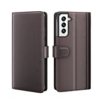 Äkta Läderfodral Samsung Galaxy S22 Brun