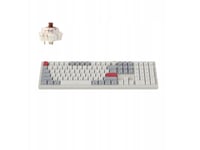 Keychron Q6 Max Qmk/Via Wireless Custom Mechanical Keyboard Fully Assembled Knob (Side-Printed Keycaps) / Shell White / Gateron Jupiter Brown