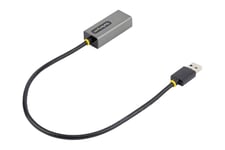StarTech.com USB to Ethernet Adapter, USB 3.0 to 10/100/1000 Gigabit Ethernet LAN Converter for Laptops, 1ft (30cm) Attached Cable, USB to RJ45 Adapter, USB NIC Adapter, Ethernet Dongle - USB Network Adapter - netværksadapter - USB 3.2 Gen 1 - Gigabit Eth