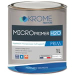 Krome Peinture - Krome MicroPrimer H2o Peinture d'Impression Microporeuse Multi-supports Intérieur et Extérieur Couleur: Blanc - Conditionnement: 1L