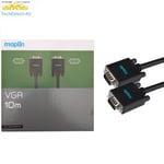 Certified Maplin 10M VGA / SVGA 15 Pin Male PC Monitor TV Cable Lead RRP £49.99