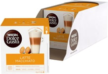 NESCAFE Dolce Gusto Latte Macchiato Coffee Pods (Pack of 3, Total 90 Capsules)