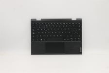 Lenovo Notebook 300e 2nd Keyboard Palmrest Top Cover Spanish Black 5CB0T45059