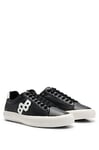 BOSS Mens Aiden Tenn Low-top Trainers with Monogram Detail Size 9 Black