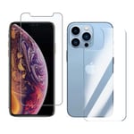 2-Pack iPhone 12 Pro Max Displayfilm + Skyddsfilm för Baksida transparent