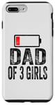 iPhone 7 Plus/8 Plus Dad of 3 Girls low battery From Daughter Father’s Day Funny Case