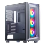 ADATA XPG Cruiser Super Mid-Tower PC Chassis, E-ATX Dimension, Glass Front and Side Panel Design, USB 3.1 Gen 2 Type-C I/O Port, Removable Dust Filter, White