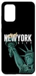 Coque pour Galaxy S20+ Enjoy Cool New York City Statue Of Liberty Skyline Graphic