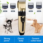 Professional Mens Hair Clipper Shaver Electric Trimmers Head Cordless Beard Gold