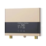 Omedelbar Vattenvärmare, 220V-6000W, Touch & Fjärrkontroll,220V-6000W Guld