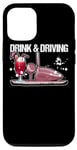 Coque pour iPhone 12/12 Pro Drink And Driver Balle De Golf Tee Vert Handicap Driver Golf
