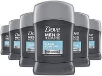 Dove Men+Care Clean Comfort Anti-perspirant Deodorant Stick pack of 6 stick deo