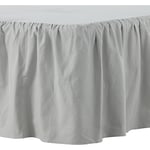Venture Home Sängkappa Pixy Bed Skirt Cotton romantic - Light Grey / 200*120 15962-505