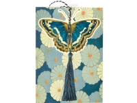 Madame Treacle B6-carnet och etikett med kuvert - Blå fjäril