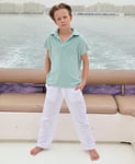 ella&il KIDS Nicolai linen pants – white - 7-8år