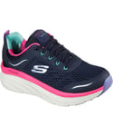 Skechers Relaxed Fit D'Lux Walker Infinite Motion Sports womens - Navy Leather - Size UK 3