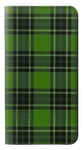 Tartan Green Pattern PU Leather Flip Case Cover For Samsung Galaxy S10 Plus