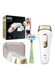 Braun Ipl Silk-Expert Pro 5, At Home Hair Removal Device With Pouch Pl5257 - White/Gold