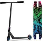 SOKE Evo Street Trottinette Freestyle ABEC-9 Carbon - Trottinette Freestyle Adulte pour Skatepark - Trottinette Freestyle Garçons & Filles pour Faire des Tours & Fouets - pour Adolescents 11-15