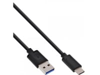 Inline 35712, 2 M, Usb A, Usb C, Usb 3.2 Gen 2 (3.1 Gen 2), Hane/Kvinna, Svart