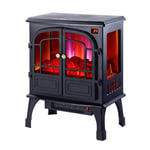 JHSHENGSHI Free Standing Electric Fireplace Electric Fireplace 2000W 3D Realistic Flame Effect Embedded Electric Stove European Style Fireplace Heater Household Commercial, Heating Supplies