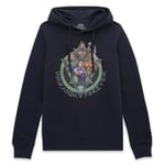 Wakanda Forever Characters Composition Hoodie - Navy - S - Navy