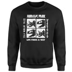 Jurassic Park The Faces Sweatshirt - Black - S