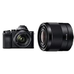 Sony ILCE7KB.CE Full Frame Compact System Camera with 28-70 mm Zoom Lens 24.3 MP and Sony SEL28F20 Lens