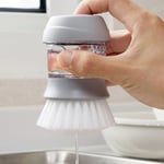 Household Washing Pot Dish Brush With Liquid Soap Dispen