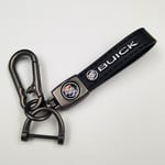 Lädernyckelring för bil och cykel i metall | Hållbar nyckelring | Nyckelring och krokbeslag i metallfärg Gun Color Hardware Buick
