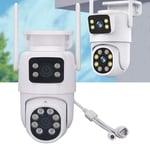 Dual Lens Camera Wireless WiFi Security Camera 3MP Motion Detection for Outdoor