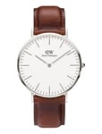 Classic 40 St Mawes S White Accessories Watches Analog Watches Silver Daniel Wellington