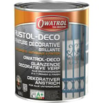Owatrol - Peinture décorative antirouille Rustol Deco ral 6005 Vert mousse brillant 2,5L