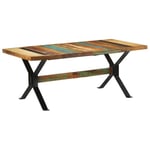Matbord 180x90x73 cm massivt återvunnet trä