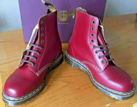 Dr Martens 1460 oxblood leather boots UK 6.5  EU 40 Made  England RRP £220