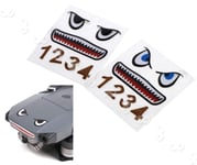 For DJI MAVIC PRO Smarthpone Shark Decor Face Battery Number 3M Stickers