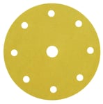 3M Sliprondell Hookit 255P, P80, 9-hål kardborre, 125 mm