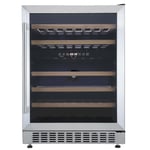 Cookology CWC605SS Stainless Steel Undercounter 60cm 2 Zone Wine Cooler 5-20C