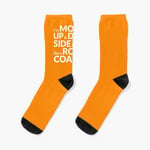Chaussettes Taille Unique Lando Norris - 'comme Une Montagne Russe' (Orange) - Mclaren F1 Nouveauté Fantaisie Motif Fou Équipage Décontracté Pour Hommes Femmes