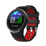 KYLN Smart Watch Men Waterproof Weather Display Smartwatch Heart Rate Blood Pressure Blood Oxygen Health Tracker Sports Watch-Red